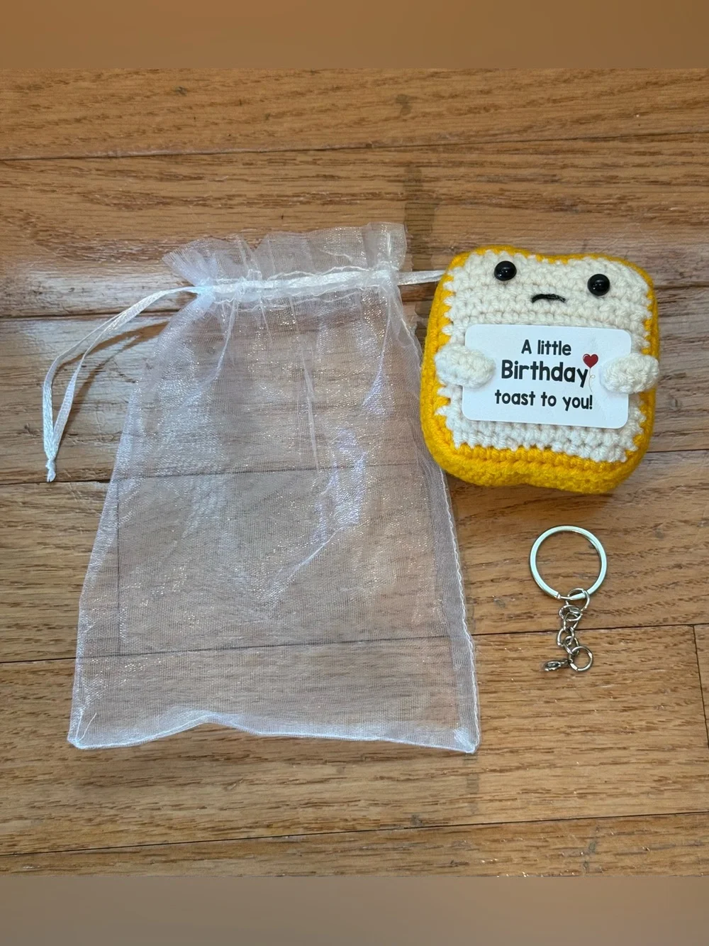 A little Birthday Toast To You - Crochet Toast Happy Birthday Handmade Gifts
